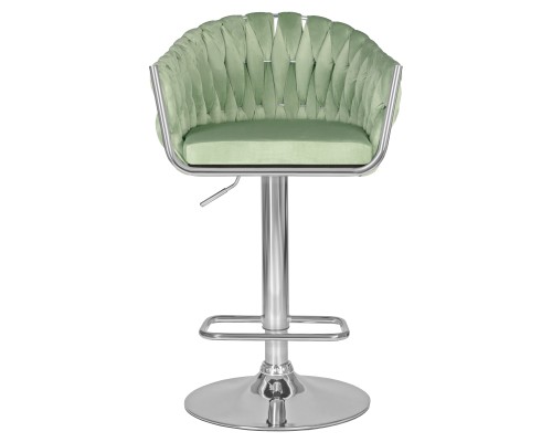 Стул барный DOBRIN MARCEL, пудрово-мятный велюр (MJ9-87)