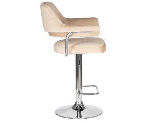 Набор 2 шт Стул барный DOBRIN CHARLY, бежевый велюр (MJ9-10)
