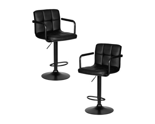 Набор 2 шт Стул барный DOBRIN KRUGER ARM BLACK, черный