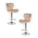 Набор 2 шт Стул барный DOBRIN BARNY, бежевый велюр (MJ9-10)