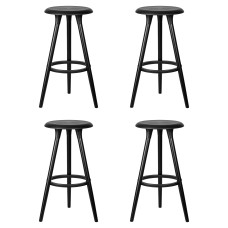 Набор 4 шт Стул барный DOBRIN ROYCE BLACK, чёрный (B-03)