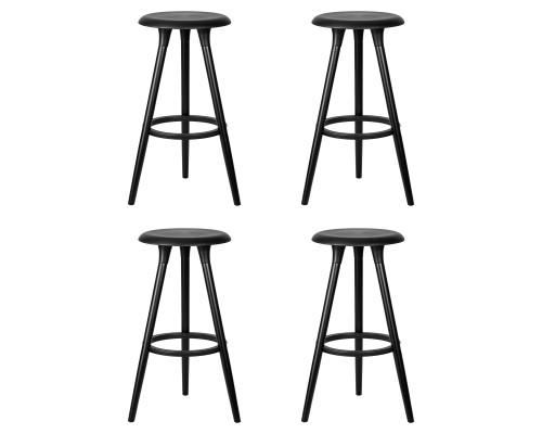 Набор 4 шт Стул барный DOBRIN ROYCE BLACK, чёрный (B-03)