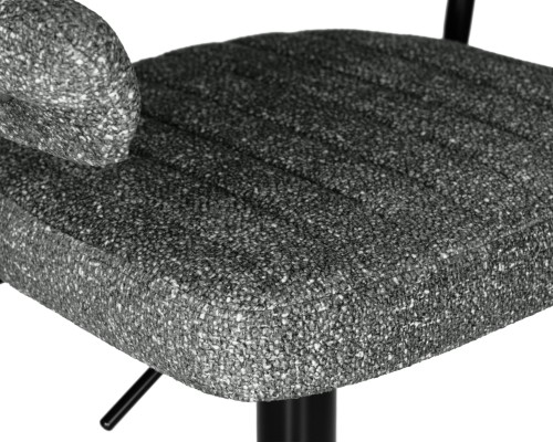 Набор 2 шт Стул барный DOBRIN CHARLY BLACK, серый твид (LEO11)