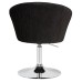 Кресло дизайнерское DOBRIN EDISON, черный велюр (1922-21)