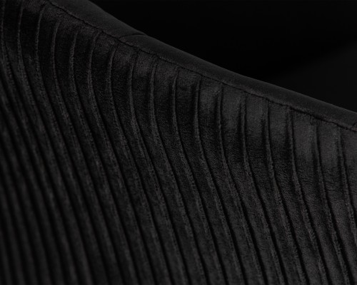 Кресло дизайнерское DOBRIN EDISON, черный велюр (1922-21)