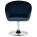 Кресло дизайнерское DOBRIN EDISON, синий велюр (1922-20)