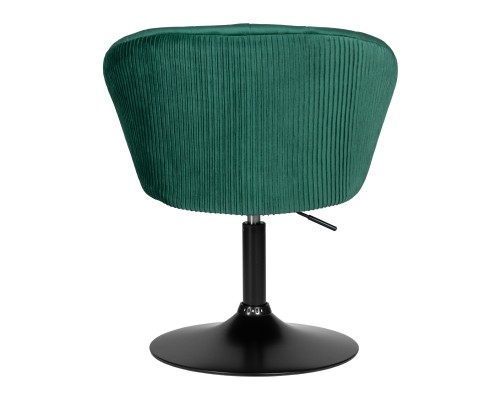 Кресло дизайнерское DOBRIN EDISON BLACK, зеленый велюр (1922-9)