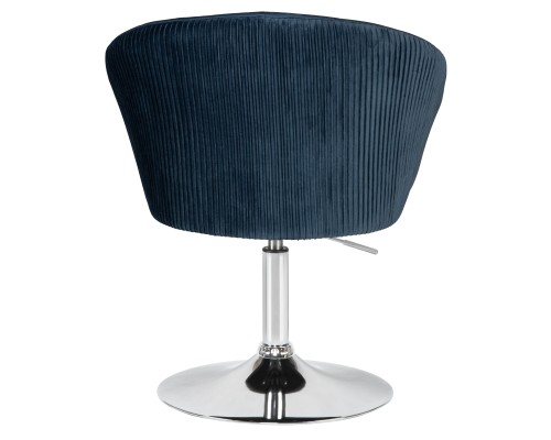 Кресло дизайнерское DOBRIN EDISON, синий велюр (1922-20)