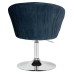 Кресло дизайнерское DOBRIN EDISON, синий велюр (1922-20)