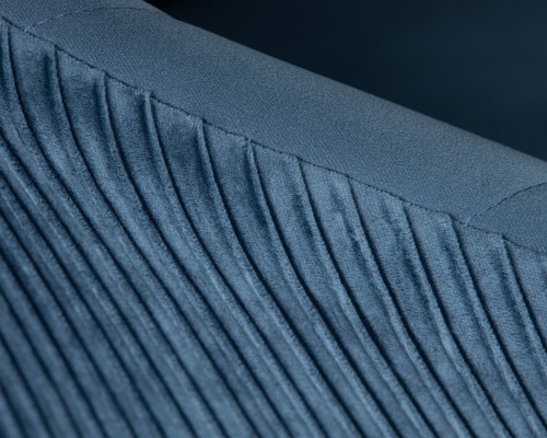 Кресло дизайнерское DOBRIN EDISON, синий велюр (1922-20)