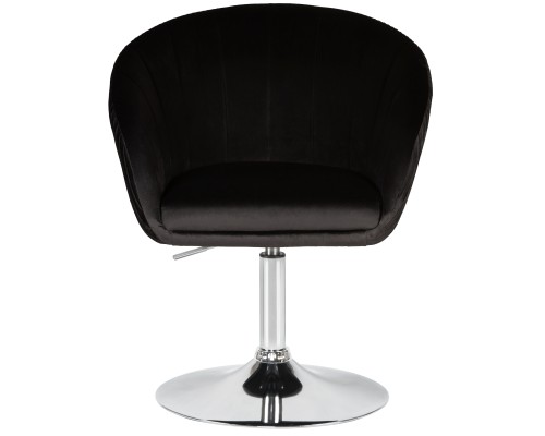 Кресло дизайнерское DOBRIN EDISON, черный велюр (1922-21)