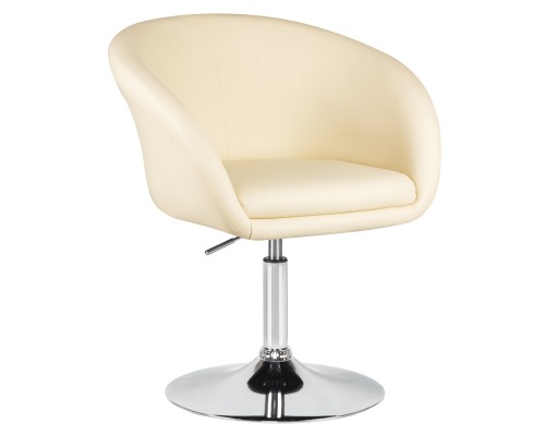 Кресло дизайнерское DOBRIN EDISON, кремовый