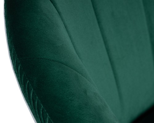 Кресло дизайнерское DOBRIN EDISON BLACK, зеленый велюр (1922-9)