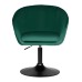 Кресло дизайнерское DOBRIN EDISON BLACK, зеленый велюр (1922-9)