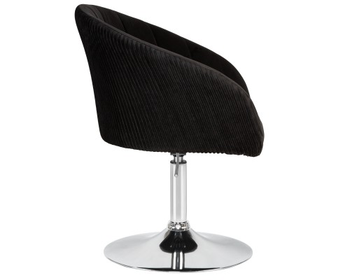 Кресло дизайнерское DOBRIN EDISON, черный велюр (1922-21)