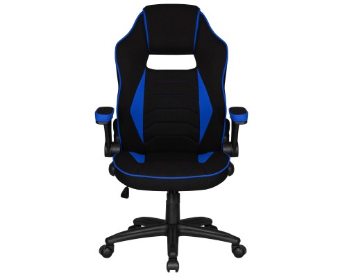Кресло игровое DOBRIN RICK, черно-синяя ткань