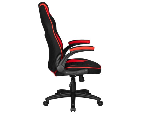 Кресло игровое DOBRIN RICK, черно-красная ткань