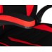 Кресло игровое DOBRIN RICK, черно-красная ткань