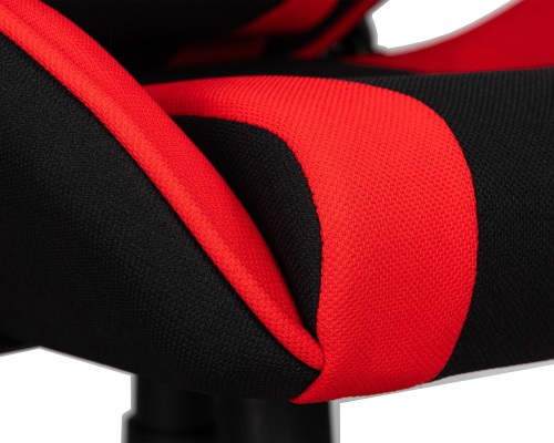 Кресло игровое DOBRIN DALLAS, черно-красная ткань