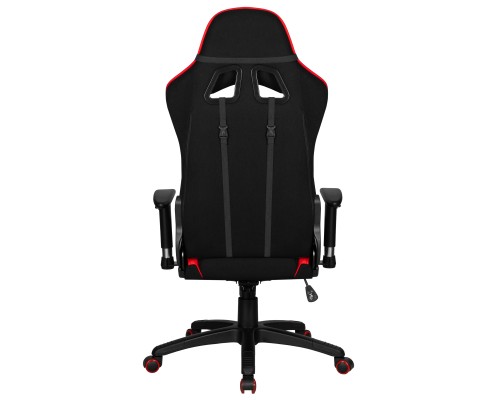 Кресло игровое DOBRIN DALLAS, черно-красная ткань