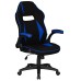 Кресло игровое DOBRIN RICK, черно-синяя ткань