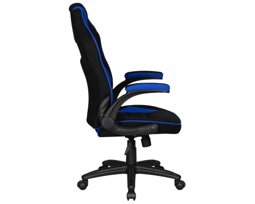 Кресло игровое DOBRIN RICK, черно-синяя ткань