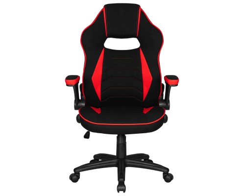 Кресло игровое DOBRIN RICK, черно-красная ткань