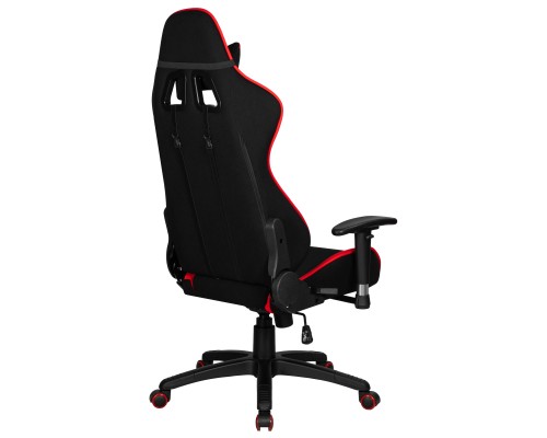 Кресло игровое DOBRIN DALLAS, черно-красная ткань