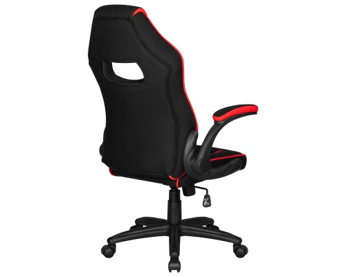 Кресло игровое DOBRIN RICK, черно-красная ткань