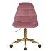 Набор 2 шт Офисное кресло для персонала DOBRIN MONTY GOLD, розовый велюр (MJ9-32)