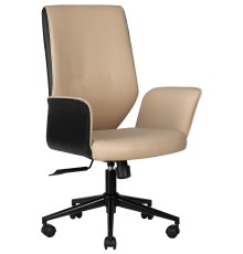 Офисное кресло для руководителей DOBRIN MAXWELL, кремово-черный