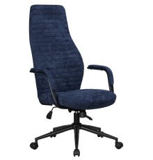 Офисное кресло для руководителей DOBRIN LOKI, синий (VRH230-25)