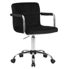 Офисное кресло для персонала DOBRIN TERRY, черный велюр (MJ9-101)