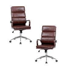 Набор 2 шт Офисное кресло для руководителей DOBRIN ARNOLD, коричневый
