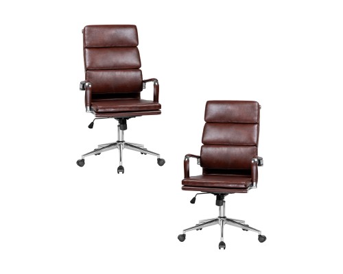 Набор 2 шт Офисное кресло для руководителей DOBRIN ARNOLD, коричневый