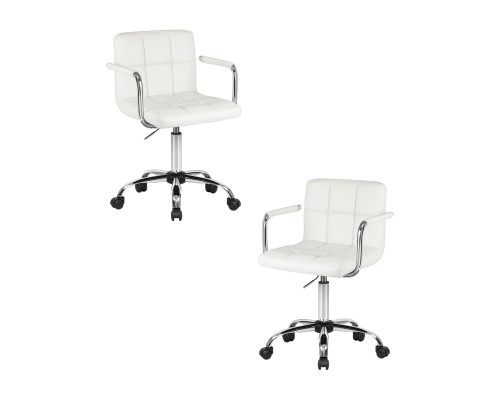 Набор 2 шт Офисное кресло для персонала DOBRIN TERRY, белый