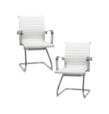 Набор 2 шт Офисное кресло для посетителей DOBRIN CODY, белый