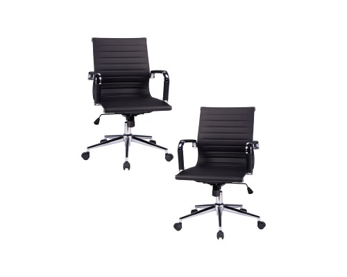 Набор 2 шт Офисное кресло для руководителей DOBRIN CLAYTON, чёрный