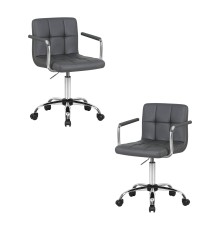 Набор 2 шт Офисное кресло для персонала DOBRIN TERRY, серый