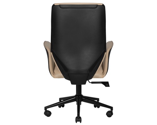 Офисное кресло для руководителей DOBRIN MAXWELL, кремово-черный