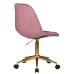 Набор 2 шт Офисное кресло для персонала DOBRIN MONTY GOLD, розовый велюр (MJ9-32)
