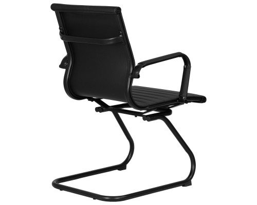 Офисное кресло для посетителей DOBRIN CODY BLACK, чёрный