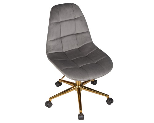 Набор 2 шт Офисное кресло для персонала DOBRIN MONTY GOLD, серый велюр (MJ9-75)