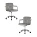 Набор 2 шт Офисное кресло для персонала DOBRIN TERRY, серый велюр (MJ9-75)