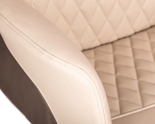 Офисное кресло для руководителей DOBRIN LEONARD, коричнево-бежевый