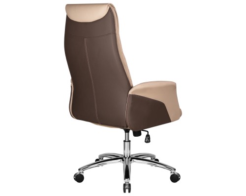 Офисное кресло для руководителей DOBRIN LEONARD, коричнево-бежевый