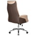 Офисное кресло для руководителей DOBRIN LEONARD, коричнево-бежевый