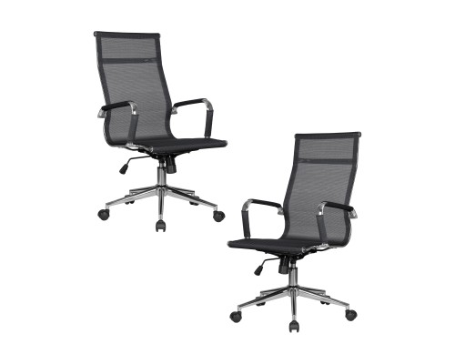 Набор 2 шт Офисное кресло для персонала DOBRIN CARTER, чёрный