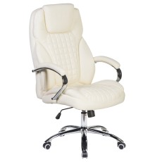 Офисное кресло для руководителей DOBRIN CHESTER, кремовый