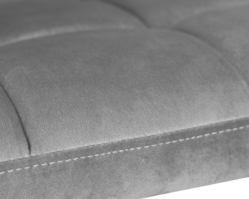 Офисное кресло для персонала DOBRIN TERRY BLACK, серый велюр (MJ9-75)